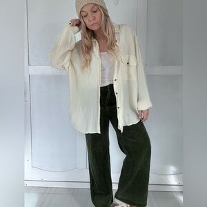 August Silk Cream Blouse